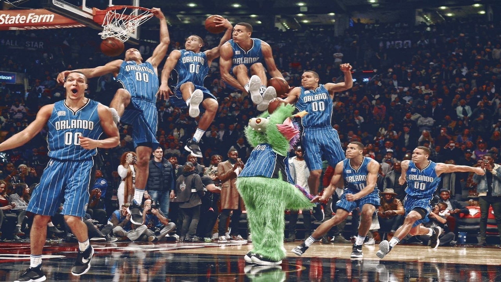 国王控卫投篮手感火热连续命中三分，国王队投手